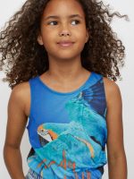 21O2-042 H&M Printed vest top - 12-14 tuổi