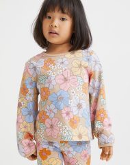 22S1-011 H&M Cotton Sweatshirt - Áo thun bé gái