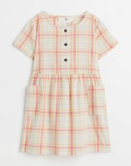 22S1-040 H&M Patterned Cotton Dress - 4 tuổi