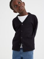 22S1-120 H&M Fine-knit Cotton Cardigan - Áo Khoác - Áo lạnh - Áo len bé trai