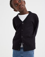 22S1-120 H&M Fine-knit Cotton Cardigan - 4 tuổi