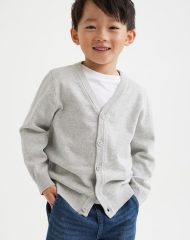 22S1-117 H&M Fine-knit Cotton Cardigan - BÉ TRAI