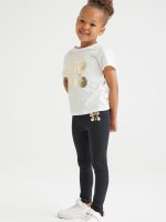 22S1-050 H&M 2-piece Cotton Jersey Sibling Set - Đồ bộ cho bé gái
