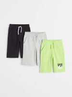 22S2-035 H&M 3-pack Sweatshorts - 10-12 tuổi