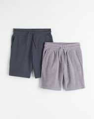22S2-034 H&M 2-pack Sweatshorts - Quần short, quần lửng bé trai