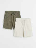 22S2-032 H&M 2-pack Sweatshorts - 10-12 tuổi