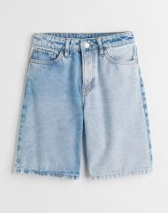 22S2-028 H&M Loose Fit Denim Shorts - Từ 14 tuổi trở lên