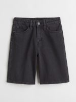 22S2-027 H&M Loose Fit Denim Shorts - Từ 14 tuổi trở lên