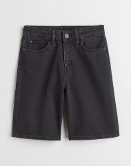 22S2-027 H&M Loose Fit Denim Shorts - 12-14 tuổi