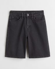 22S2-027 H&M Loose Fit Denim Shorts - Từ 14 tuổi trở lên