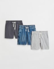 22S2-018 H&M 3-pack Shorts - BÉ TRAI