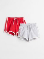22S2-015 H&M 2-pack Sweatshorts - Quần short, quần lửng bé gái
