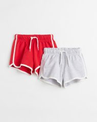 22S2-015 H&M 2-pack Sweatshorts - Quần short, quần lửng bé gái