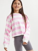 22S2-011 H&M 2-piece Sweatshirt and Bike Shorts Set - Đồ bộ cho bé gái