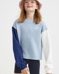 22S2-010 H&M 2-piece Sweatshirt and Bike Shorts Set - BÉ GÁI