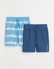 22S3-036 H&M 2-pack Sweatshorts - 7 tuổi