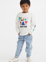 22S3-030 H&M Cotton Jersey Shirt - 8-10 tuổi