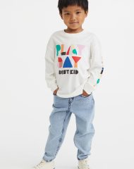 22S3-030 H&M Cotton Jersey Shirt - 2-4 tuổi