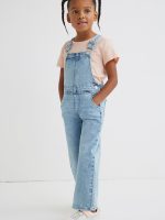 22S3-008 H&M Cotton Denim Overalls - Quần dài, quần Jean, legging bé gái