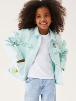 22S3-005 H&M Printed Twill Jacket - Áo khoác - Áo lạnh - Áo len bé gái