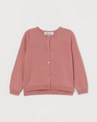 20D3-065 H&M Fine-knit cotton cardigan - Áo khoác - Áo lạnh - Áo len bé gái