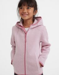 23M1-003 H&M Hooded Fleece Jacket - 4-6 tuổi