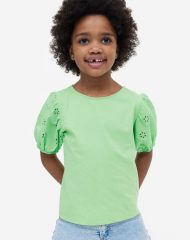 23A1-002 H&M Puff-sleeved Top - 6-8 tuổi
