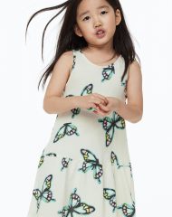 23A1-017 H&M Patterned Cotton Dress - 7 tuổi