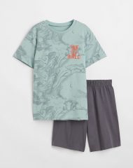 23A2-047 H&M Cotton jersey pyjamas - Đồ bộ cho bé trai
