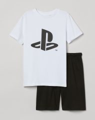 23A2-045 H&M Pyjama T-shirt and shorts - 13-14 tuổi