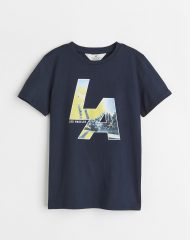 23A2-042 H&M Printed T-shirt - 13-14 tuổi