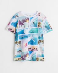 23A2-041 H&M Printed T-shirt - 10-12 tuổi