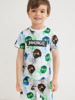 23A2-038 H&M 2-piece Printed Set - Đồ bộ cho bé trai