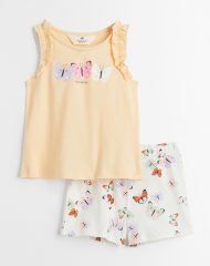 23A2-019 H&M 2-piece Cotton Set - 6-8 tuổi