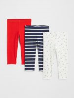 23A2-015 H&M 3-pack Capri Leggings - Quần dài, quần Jean, legging bé gái