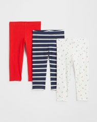 23A2-015 H&M 3-pack Capri Leggings - 5 tuổi