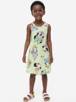 23Y1-003 H&M Printed Cotton Dress - Váy, đầm bé gái