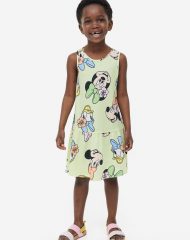 23Y1-003 H&M Printed Cotton Dress - 4-6 tuổi