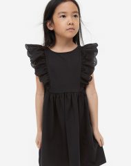 23Y1-005 H&M Flounce-trimmed Jersey Dress - 7 tuổi