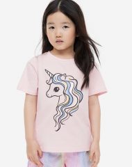 23Y2-003 H&M Printed T-shirt - 2-4 tuổi