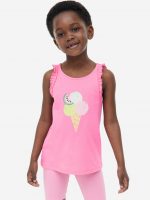 23Y2-015 H&M Ruffle-trimmed Tank Top - 4-6 tuổi