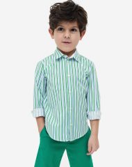 23Y2-090 H&M Cotton Shirt - Áo sơ mi bé trai