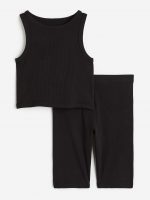 23Y2-058 H&M 2-piece Ribbed Jersey Set - Từ 14 tuổi trở lên