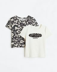 23Y2-053 H&M 2-pack T-shirts - Từ 14 tuổi trở lên
