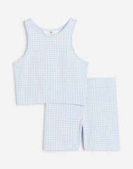 23Y2-055 H&M 2-piece Ribbed Jersey Set - 11-12 tuổi