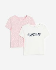 23Y2-051 H&M 2-pack T-shirts - BÉ GÁI