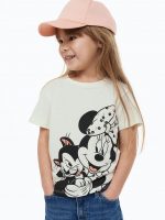 23U1-007 H&M Printed Jersey Top - 4-6 tuổi
