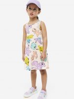 23U1-017 H&M Printed Cotton Dress - 8-10 tuổi