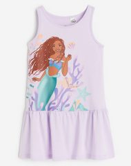 23U1-016 H&M Printed Cotton Dress - Váy, đầm bé gái