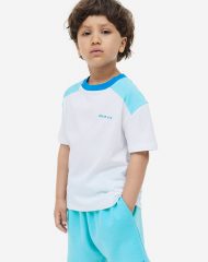 23U1-041 H&M 2-piece Cotton Jersey Set - 8-10 tuổi